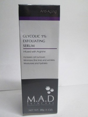 M.A.D skincare glycolic 7% EXFOLIATING SERUM    30G/1.FL.OZ NEW