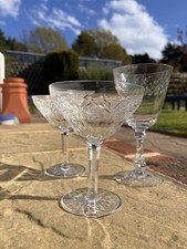 Laurel Wreath Goblet And 2 Antique French Champagne Glasses 1920s