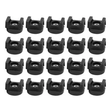 20Pcs Magnetic Cable Zip Tie Mount Base Wire Clips Management Base Holder Black