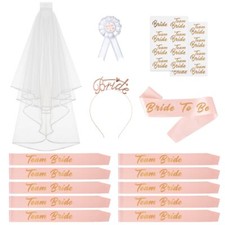 Bride to Be Bachelorette Party Supplies, 16pcs Bachelorette Party Decorations...