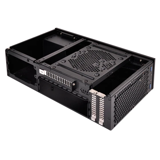 Silverstone SST-ML09B (Black) Mini-ITX,Mini-DTX SFX Mini Compact HTPC Case - Image 3 of 4