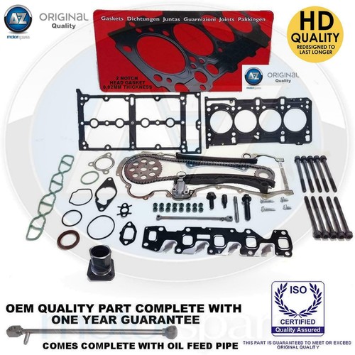 FOR VAUXHALL CORSA C D 1.3 CDTi DIESEL TIMING CHAIN KIT HEAD GASKET SET