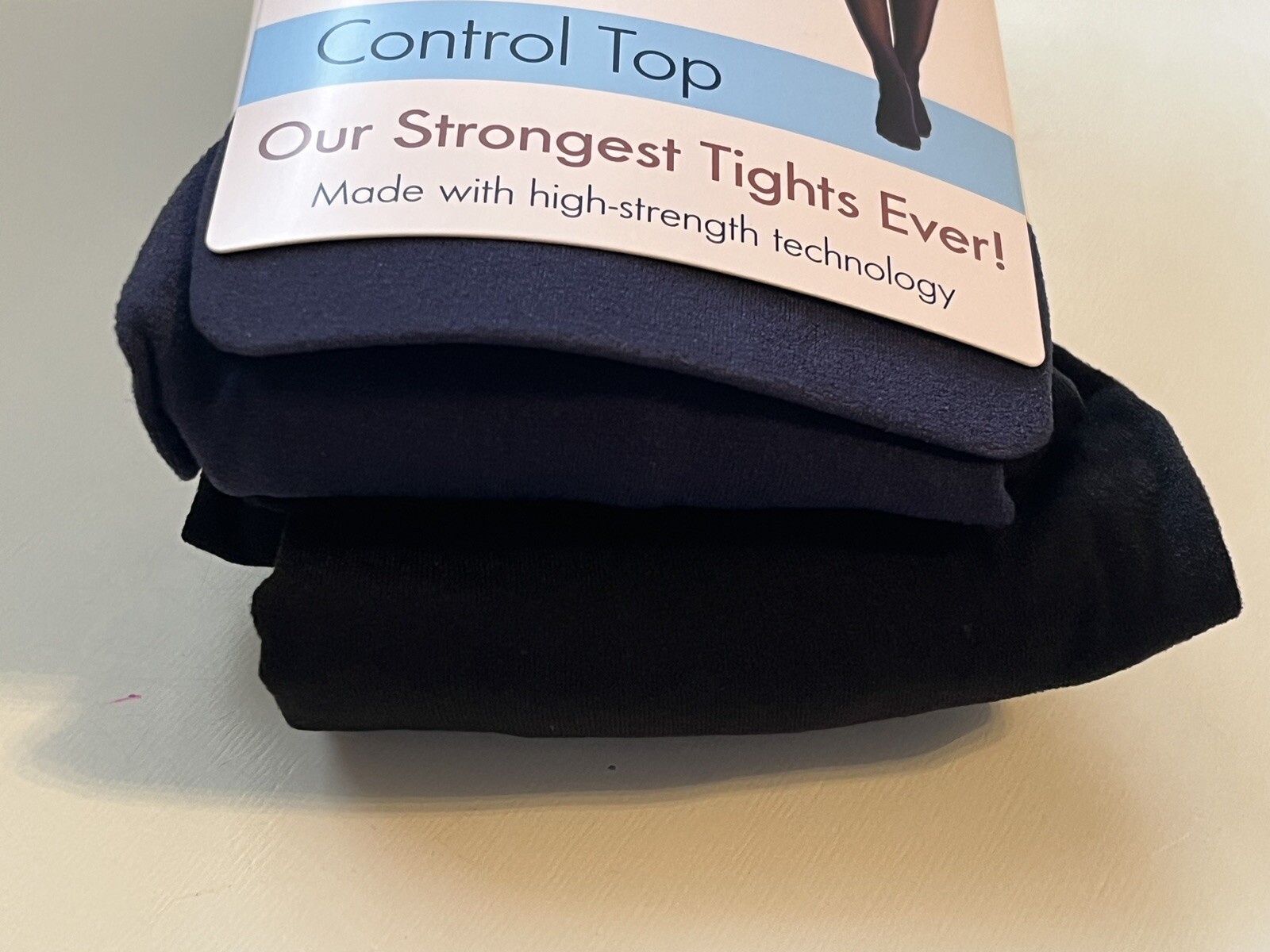 Secret Treasures Women's Control Top Tights Size XXL 2 Pair Black