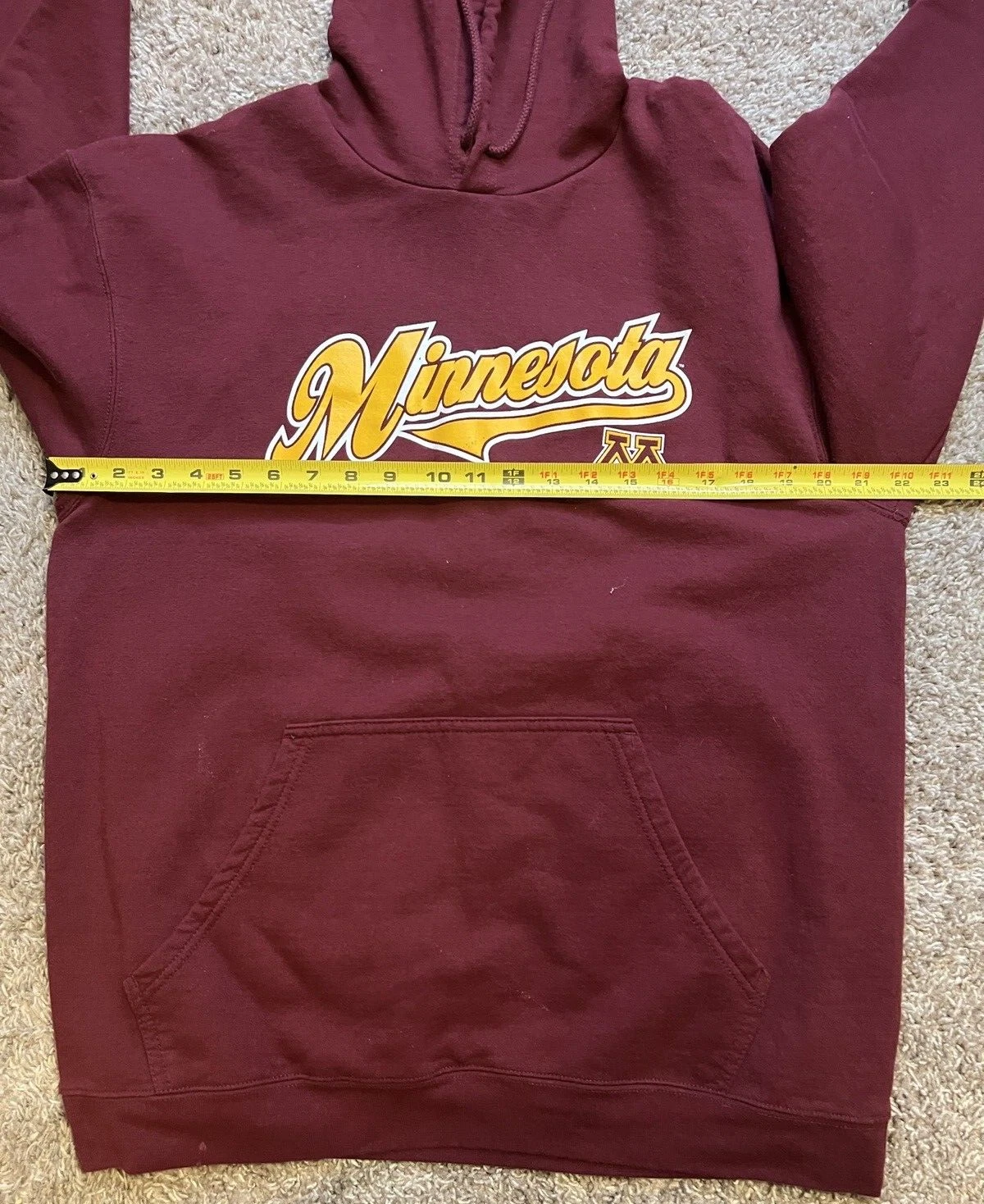 VETEMENTS Felpa con cappuccio Pro Edge Knights Apparel uomo grande Minnesota Gol Gophers