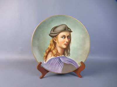 Raffaello Bindo Altoviti Plate Vintage Painted Porcelain From The 80s