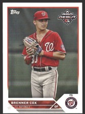 Brenner Cox #PD-128 2023 Topps Pro Debut FCL Nationals