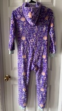 Girls Cat Jack Fleece Hooded Pajamas, Size 7/8