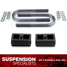2" Rear Drop Lowering Blocks w U-bolts Kit For 1982-2004 Chevy S10