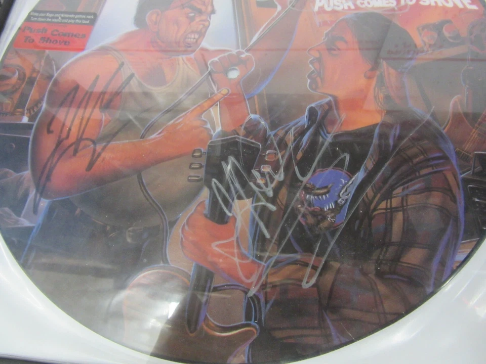 Band Autographed Jackyl Push Comes To Shove Picture Disc Vinyl LP Record Album Foto 3 de 4