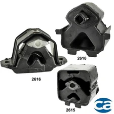 Engine Motor & Trans. Mount 3Pcs Set for Chrysler Daytona, Lebaron, Dodge Spirit