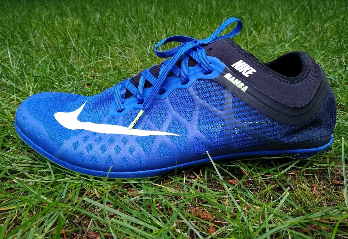 Nike Size 13 Zoom Mamba 3 Distance Track Field Spikes Shoes Blue