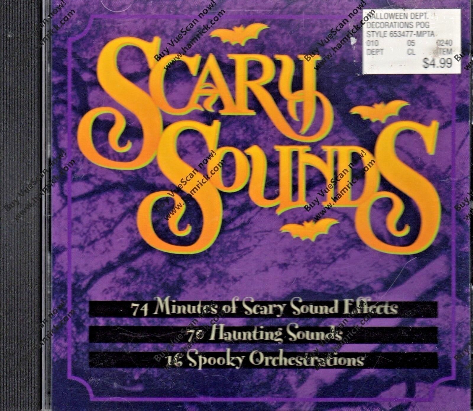 Spooky Tales & Scary Sounds Stories CD Halloween Music CD