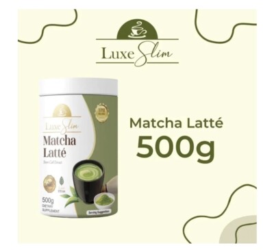 Luxe Slim Half Kilo Canister MATCHA LATTE With Stem Cell Extract 500g