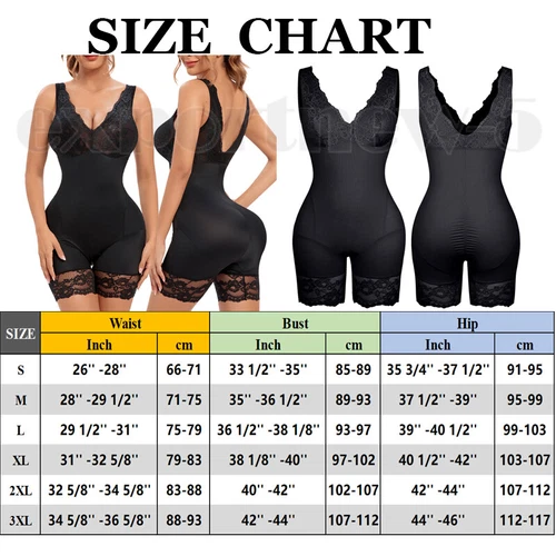 Mujeres Sexy Encaje Cuello Body Modelador de Cintura Entrenador Barriga Control Body Prendas con Forma - Imagen 13 de 24