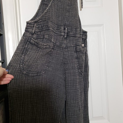 Anthropologie Pilcro Gauzy Overalls Jumpsuit Women's Size 26 Washed Out Black - Picture 11 of 23