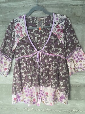 Sehr gut erhaltene Seidenbluse von Not the same Gr. 38 sehr gut erhalten geblümt