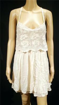 New Hollister Cream And Gold Sequin Lace Sun Dress - NWT - Size S | eBay