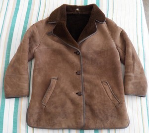 real shearling coat womens