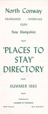 1962 North Conway Hotel Motel Inns Directory Brochure
