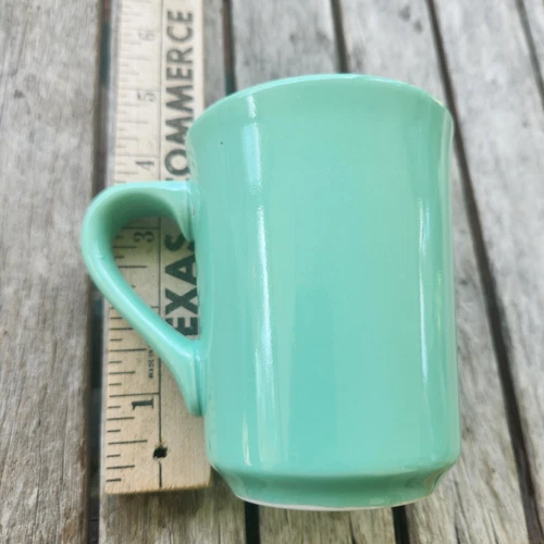 Vintage HLC Homer Laughlin USA ~ MCM Sea Mist Green Denver Mug