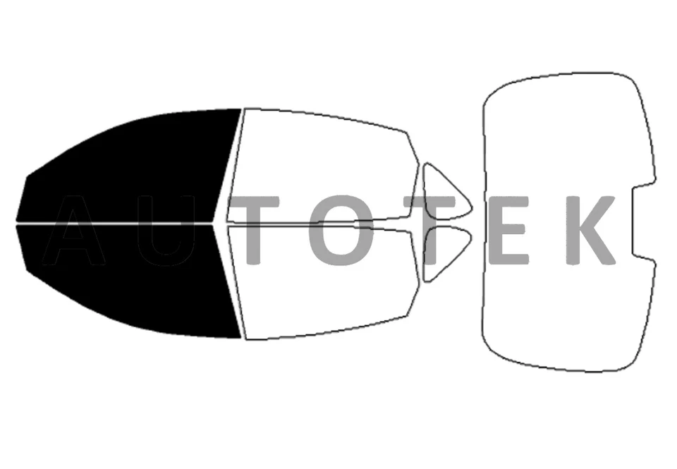 Película precortada ventanas delanteras de dos puertas para INFINITI M35h M37 M56 (2011-2013) tinte Foto 2 de 4