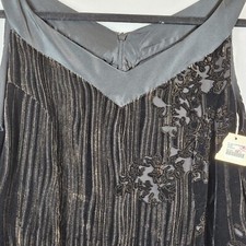 VTG CanavasBacks Velvet Burnout Maxi Dress Womens Sz 8 Fairy Romantic Formal NWT