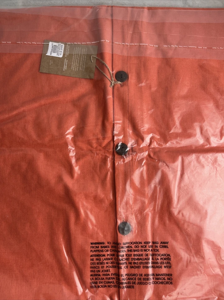 2 West Elm Throw Pillow Cover Shams 20x20 Embroidered Gray Coral Button Back NEW - Image 3 of 4