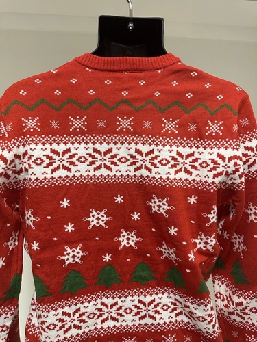 NWT SpongeBob Red Ugly Christmas Sweater Men’s Size Small