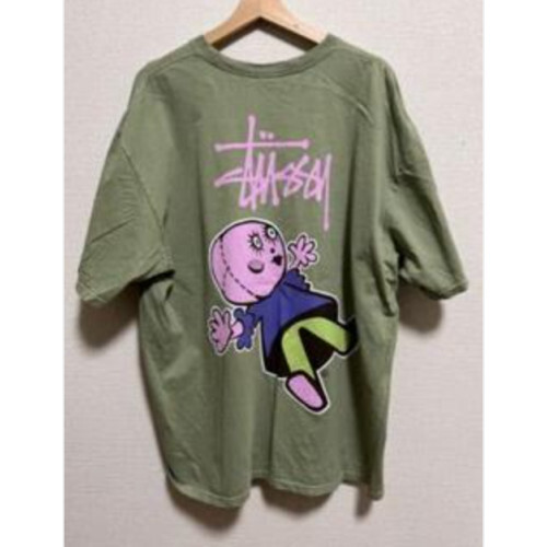 23ss stussy Short Sleeve S/S SS T-shirt Dolly Doll Green