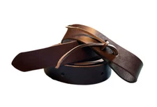 7.5 to 8-ft Latigo U.S. A. Full Grain Genuine Leather Cinch Strap DARK OIL BROWN