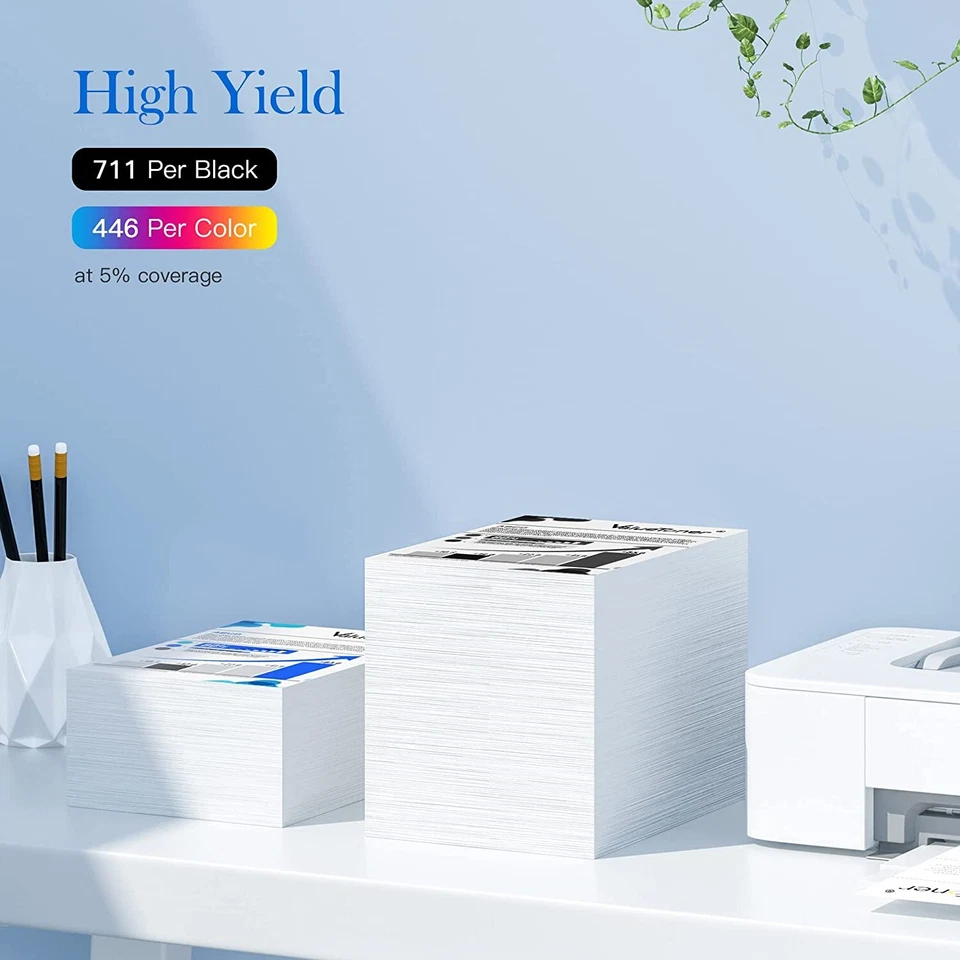 67XL High Yield Black Tri-color Ink Cartridge for HP 67 XL ENVY Deskjet Printer - Image 2 of 3