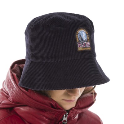 NWT Parajumpers navy corduroy bucket hat Parajumpers Corduroy Bucket Hat Blue Authentic New | eBay main image 4
