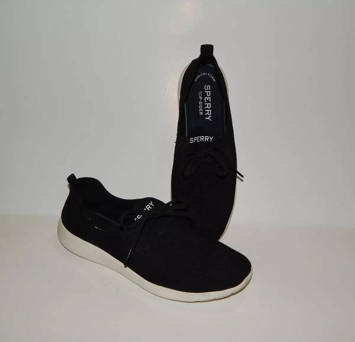 Sperry 7.5 Women s Black Rio Aqua Lightweight Slip On Sneaker