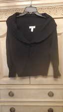 Shrug/Sweater - Women's Dressbarn, Black, Snap Front, Size XL, Pre-owned