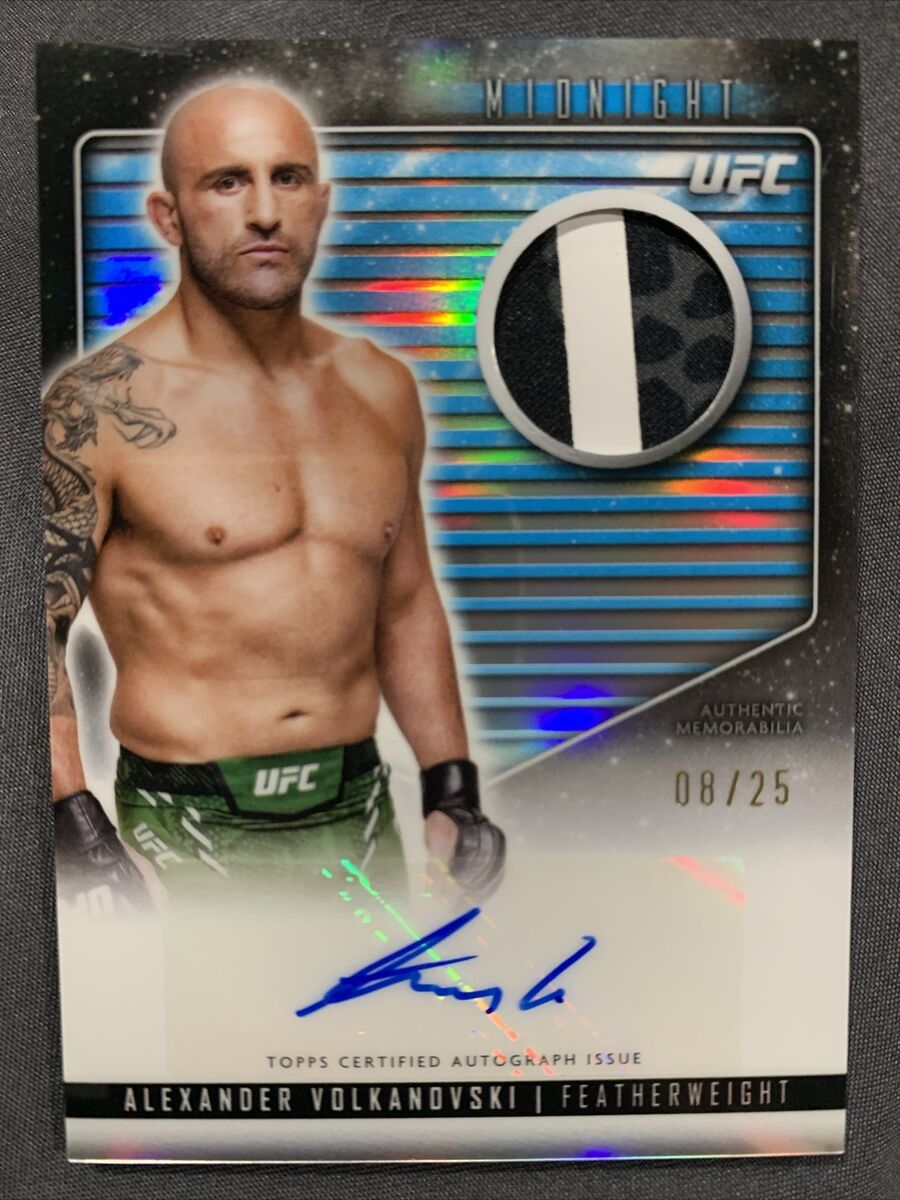ALEXANDER VOLKANOVSKI 2024 TOPPS MIDNIGHT UFC AUTOGRAPH