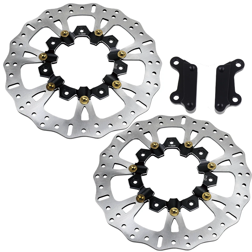 14.0"Black Gold Front Brake Rotor for Harley Touring with Agitator FLTRX FLHR  - Image 3 of 4