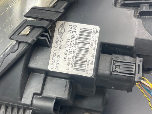 Faro pasajero derecho Mini Cooper 2007-2015 HID bi lastre de xenón probado por OEM - Imagen 19 de 23