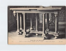 Postcard Table en noyer, Musée des Arts Décoratifs, Paris, France