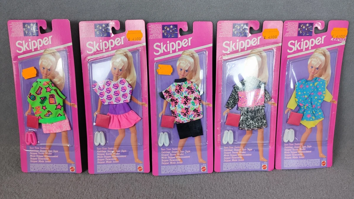 BARBIE SKIPPER VESTITI ACCESSORI ANNI 80 90 MATTEL FONDI DI MAGAZZINO