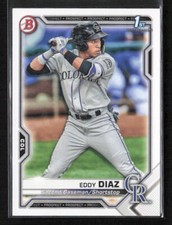 2021 Bowman 1st Edition #BFE-33 Eddy Diaz 1st Prospect Colorado Rockies