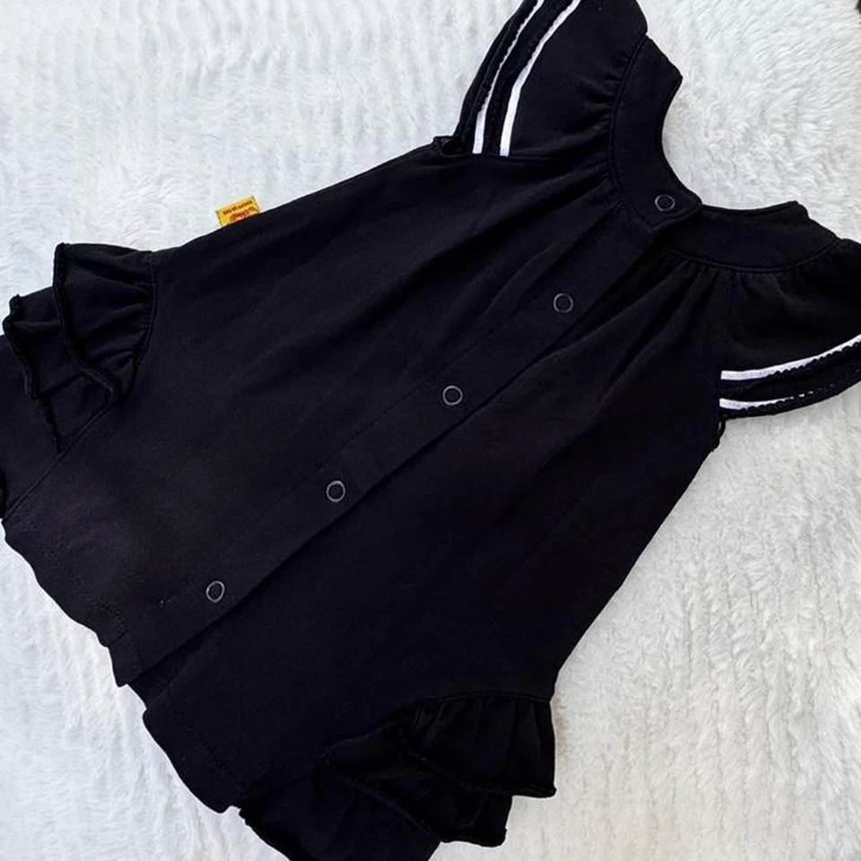 Vestido vintage Steiff bebé niña oso azul marino talla 0-3 meses Foto 2 de 4