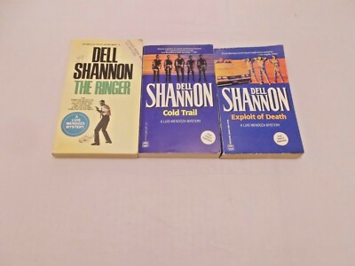 3 DELL SHANNON # PB LUIS MENDOZA MYSTERY EXPLOIT DEATH COLD TRAIL THE RINGER