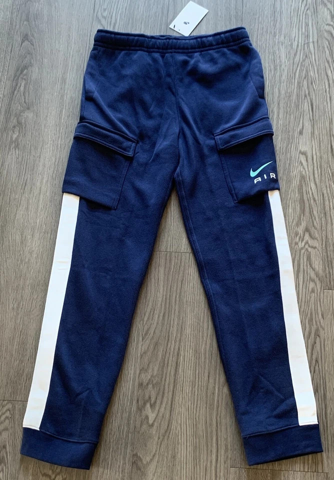 BNWT Nike Air Boys Navy Blue Fleece Cargo Jogger Pants Size XL (X Large) - Image 2 of 4