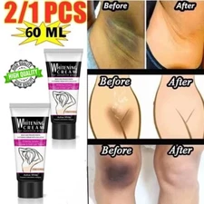 1/2PCS Dark Skin Bleach Body Bleaching Cream Max Strength Whitening Lightening