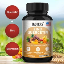 Quercetin Zinc Powerful Antioxidant Supports Immune and Skin Health