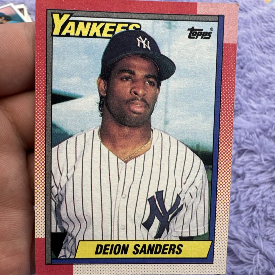 Deion Sanders 61 Topps 1990 MISPRINT ERROR EBay Deion sanders 61 topps 1990 misprint error ebay