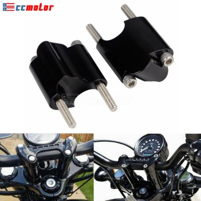 1'' Handlebar Riser 2'' Rise Extension For Harley Sportster XL1200X 48 2010-2018