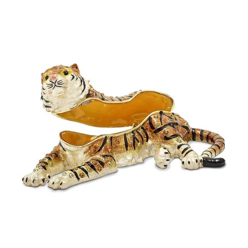 Bejeweled TALINDA Relaxing Tiger Trinket Box - Bild 2 von 6