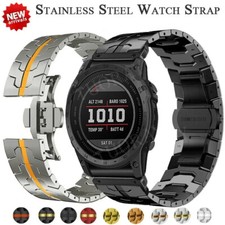 Quick Fit Metal Watch Band Strap For Garmin Fenix E 8 7 7X 6 6X Pro 5 5X 3HR Mk3