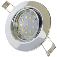 Led Einbaustrahler GU10 230V 3W 250Lm Warmweiß 3K Schwenkbar 45° Loch Ø=68–75Mm